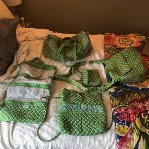 Vera Bradley Apple Green Discontinued Lot of 5